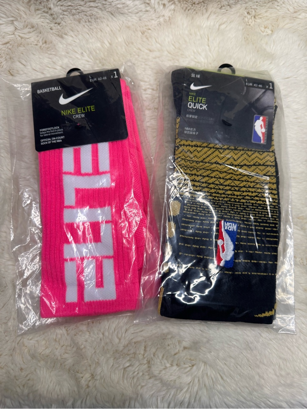 New Nike Elite Crew Socks - 2 Pair